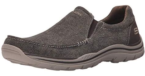 Skechers Canvas Expected Avillo Relaxed Fit Slip On Loafer In Dark