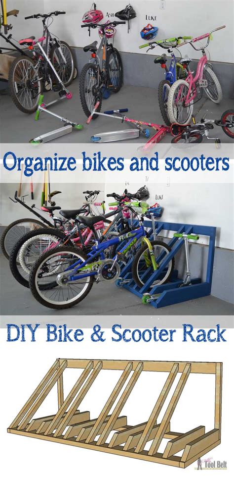 More images for diy wooden bike rack » DIY Bike and Scooter Rack - Her Tool Belt
