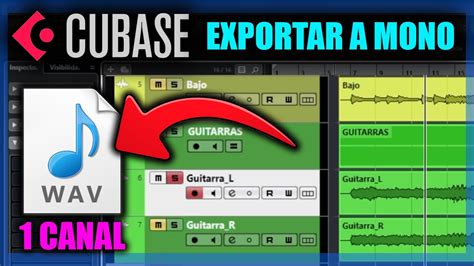 🔈 Cubase Exportar Pista Estéreo A Mono Para Mandar A Mezclar Youtube