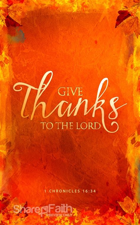 Give Thanks Christian Bulletin Thanksgiving Bulletins