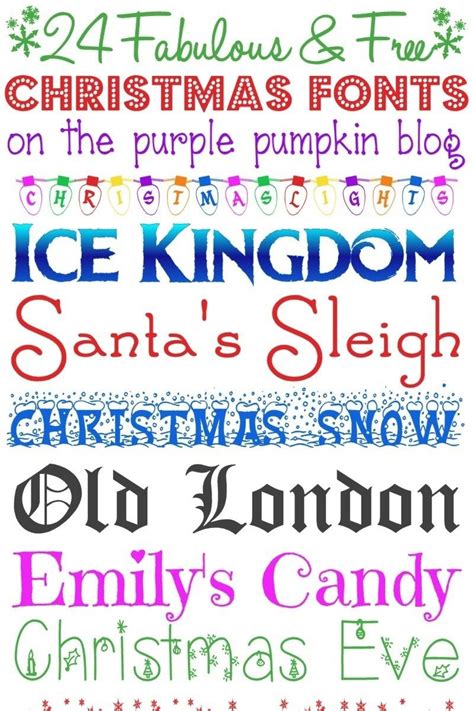 24 Fabulous And Free Christmas Fonts Christmas Fonts Free Christmas