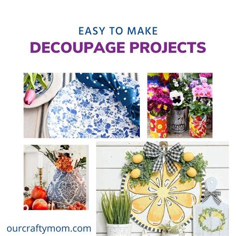 27 Super Easy And Creative Diy Decoupage Craft Ideas