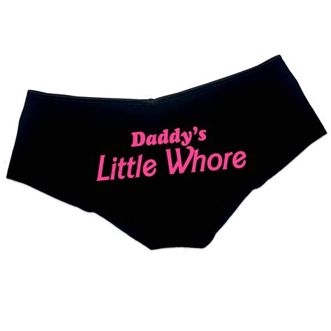 Daddys Little Whore Panties Ddlg Clothing Sexy Slutty Naughty Etsy