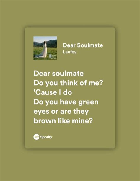 Dear Soulmate By Laufey In 2022 Soulmate Music Lyrics Lyrics