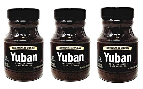 3 Jars Yuban Instant Premium Instant Coffee 8 Oz Lightweight E Z Open