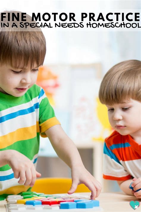 Finding fun solo or group activities for teens can sometimes be a challenge. Fine Motor Practice in a Special Needs Homeschool | Kids ...