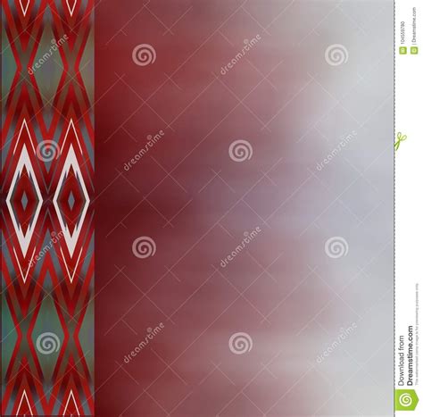 Background In Red Tones With Ornament Stock Illustration