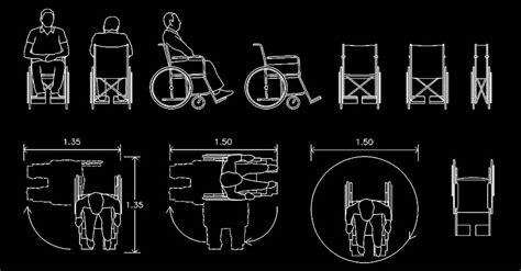 Wheelchair Symbol Cad Block