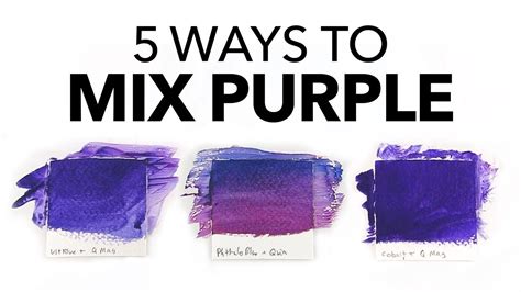 What Colors Make Purple The Ultimate Guide To Mixing Purple Youtube