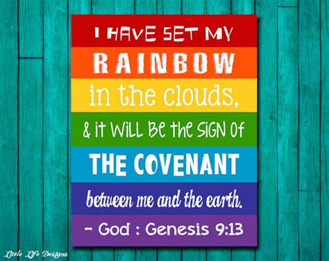 Genesis 913 Gods Rainbow Gods Promise Christian Etsy