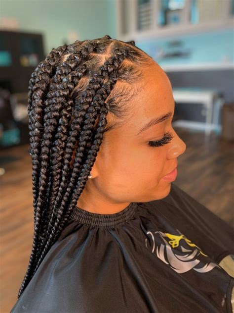 10 medium knotless braids with color fashionblog