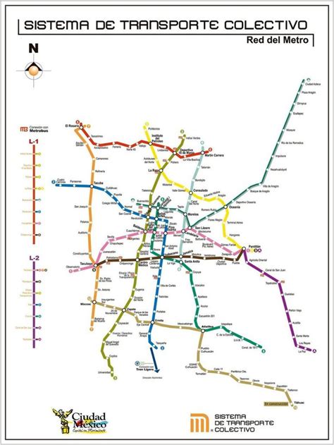 Mapa Del Metro De La Cdmx Líneas Estaciones Y Horarios México