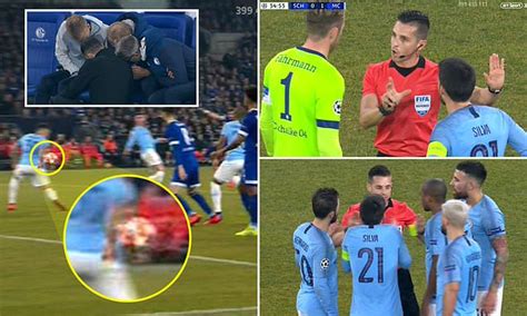 Champions League Schalke Equalise Against Man City Thanks To Controversial VAR Penalty Daily