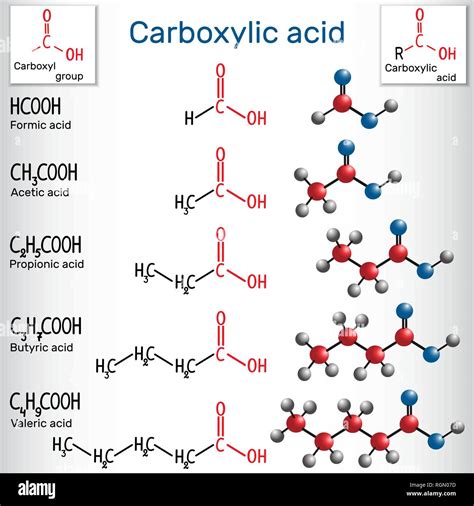 Carboxylic Acids Formic Acetic Propionic Butyric Valeric