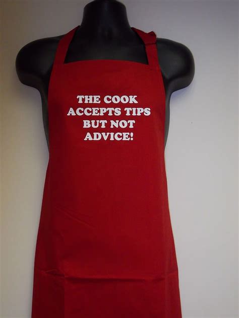 Adults Funny Slogan Aprons The Cook Design Christmas T Designer Christmas Ts Apron
