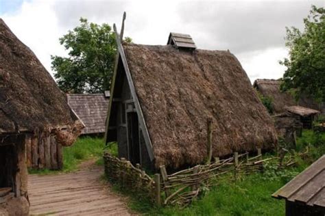 Reconstructed Vikingsaxon Danelaw Village Viking House Viking