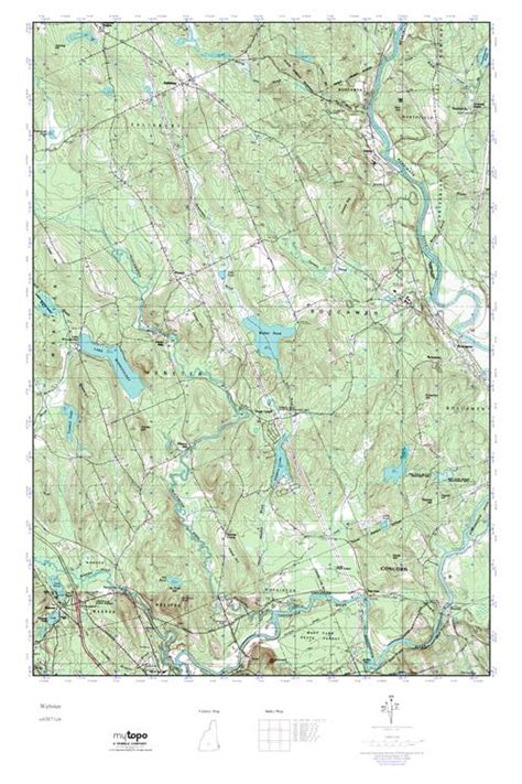 Mytopo Webster New Hampshire Usgs Quad Topo Map