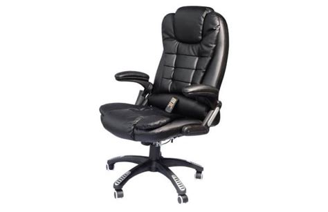 Heated Desk Chair Homcom Executive Ergonomic Heated Vibrating Massage