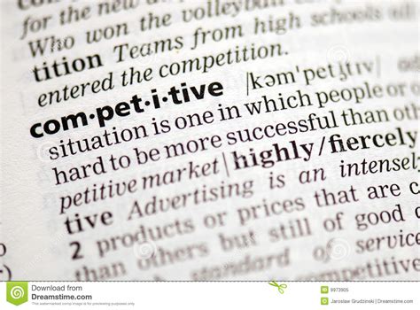 Competitive definition stock image. Image of define, idea - 9973905