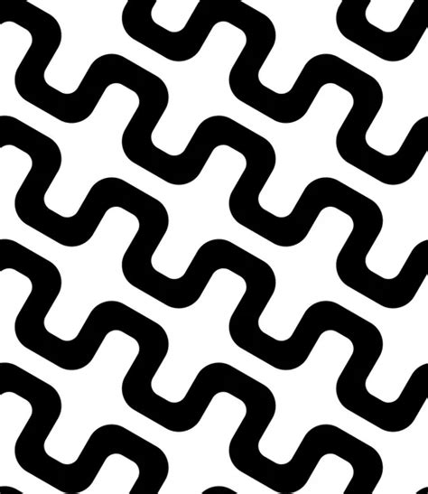 Abstract Black And White Simple Diagonal Square Zig Zag Vector Seamless