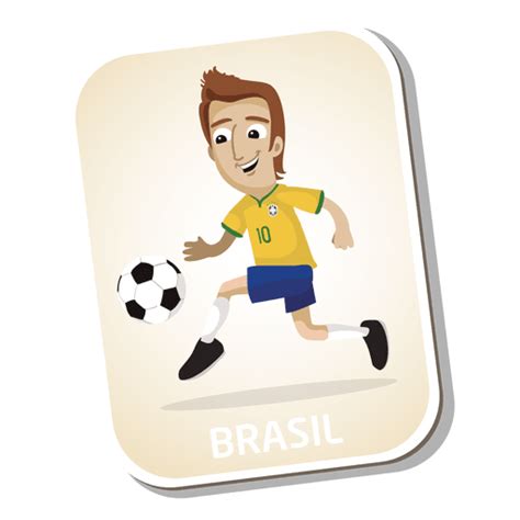 Brazil Football Player Cartoon Transparent Png And Svg Vector File