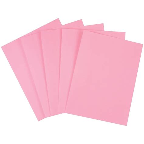 Staples Brights Colored Paper 8 12 X 11 Pink Ream 500ream 25207