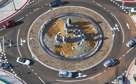 The Many Faces Of Las New Sustainable Roundabout Designs And Ideas On