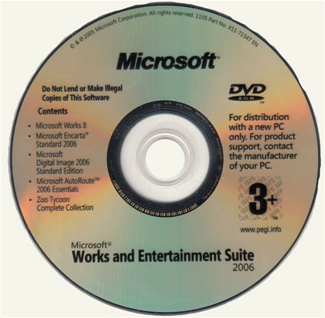 Microsoft Works And Entertainment Suite 2006 Software Computing History