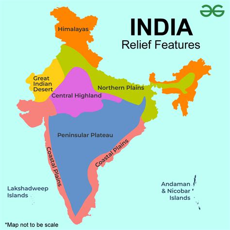 What Are The Relief Features Of India Geeksforgeeks