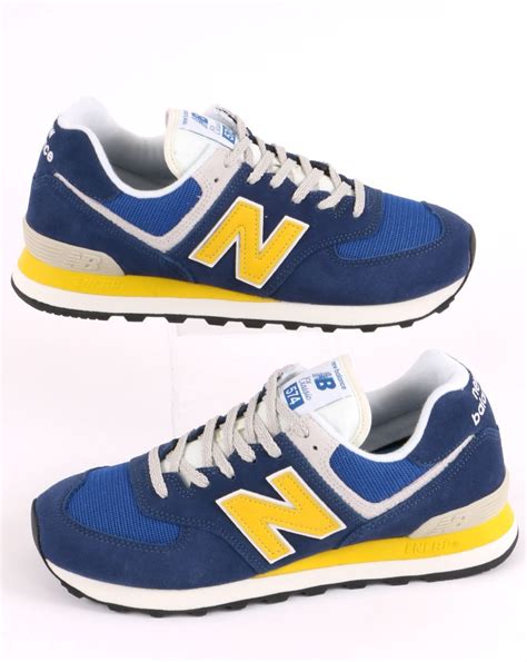 New Balance 574 Trainer Blueyellow 80s Casual Classics