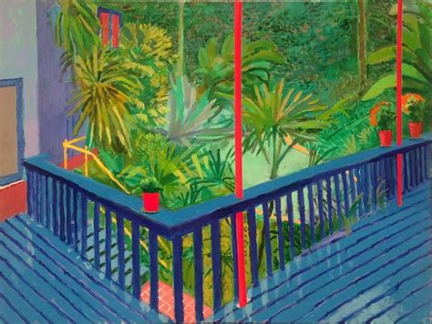 Alongtimealone “david Hockney Garden 3 Acrylic On Canvas 2016