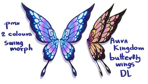 Mmd Aura Kingdom Butterfly Wings Dl By Witchfrogh On Deviantart
