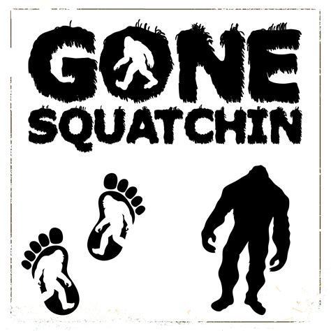 Big Collection Of Bigfoot Silhouette Vectors Including Jpeg Etsy