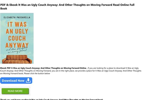 Book It Was An Ugly Couch Anyway And Other Thoughts On Moving Forward For Any Device By