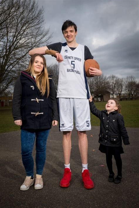 meet britain s tallest teenager standing at an incredible 7ft 4ins