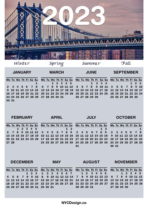 Nyc Asp Calendar Printable Calendar 2023