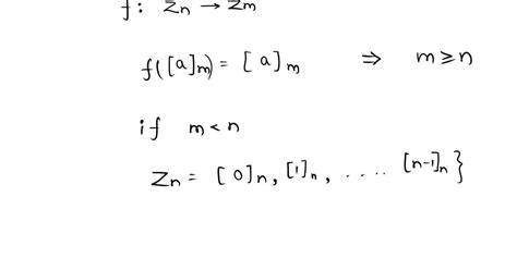 Solved Problem 3 Let N M € Z And Let € Zn Be Congruence Class Mod We Define An Element 1 € Zm