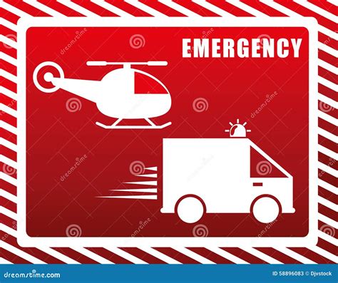 Emergency Icon Vector Illustration Stock Vector Illustration Of