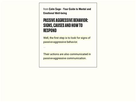 Passive Aggressive Behavior Signs Causes And How To Respond Mental