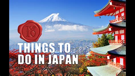 Top 10 Fun Things To Do In Japan Youtube