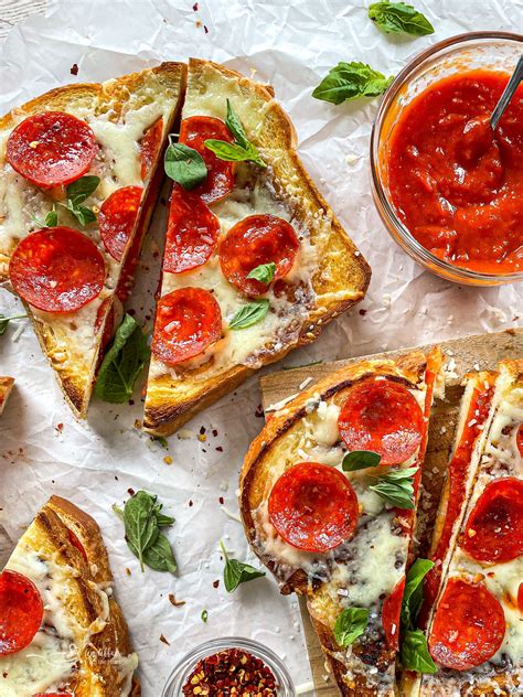 Pepperoni Pizza Grilled Cheese Sandwiches Fresh And Delicious