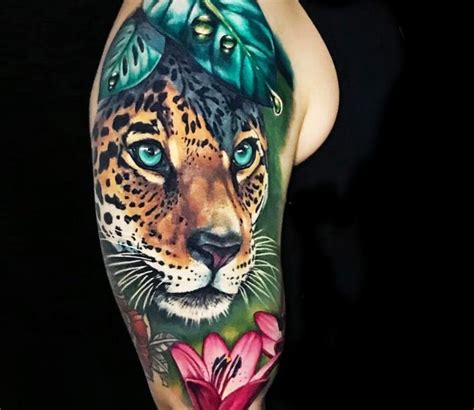 Leopard Tattoo By Victor Zetall Post 27990 Leopard Tattoos Jaguar