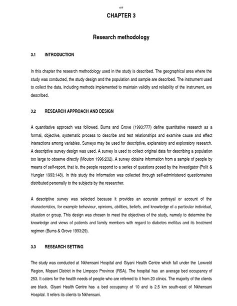 Chapter 3 sample methodology research proposal samples of the following sections: Dissertation research methods example. Dissertation ...