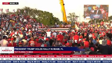 President Donald Trump Save America Rally In Miami Fl 11062022