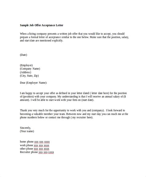 Sample Letter Of Employment Offer For Your Needs Letter Template