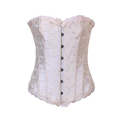 Lace Floral Jacquard Overbust Corsets Tops 1221