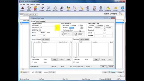 Fleetsoft Fleet Maintenance Software Creating Work Orders Basic
