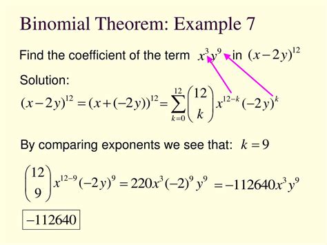 Ppt The Binomial Theorem Powerpoint Presentation Free Download Id