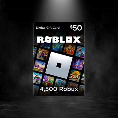 Roblox Card 50 Dollar 4500 Robux Key Global Eogstore