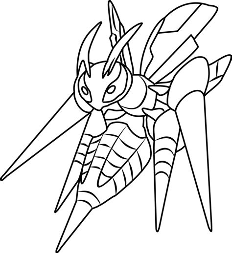 Mega Beedrill Pokemon Coloring Page Free Printable Coloring Pages For